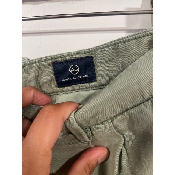 Women’s AG Adriano Goldschmied The Evan Khakis Green 25R Minimalist Preppy - Picture 5 of 8
